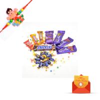 Varity of Chocolates with Rakhi