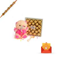 Teddy and Ferrero Rocher with Rakhi