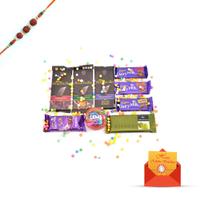 Bournville, Dairy Milk and Gems with Rakhi