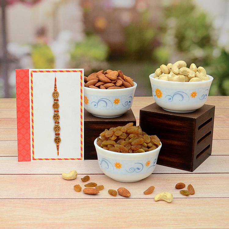 Mixed Dryfruits 750 gm with Rakhi