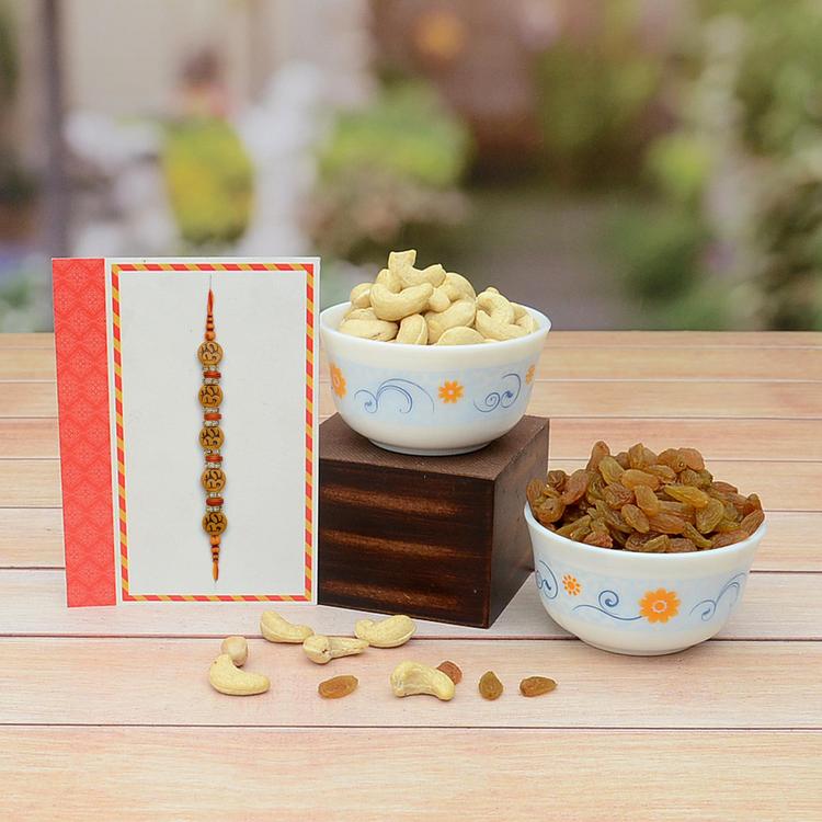 Cashew and Raisin 1 Kg with Rakhi