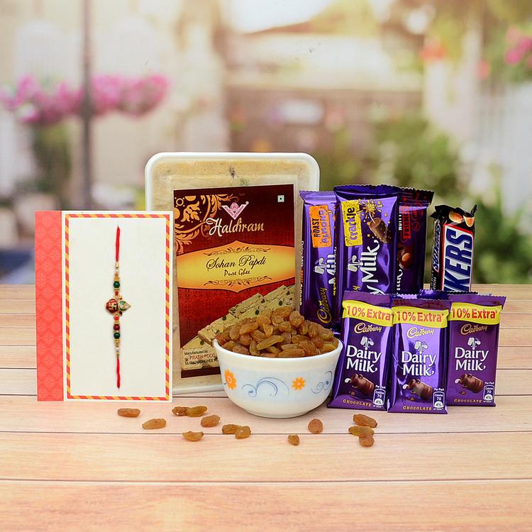 Delightful Delicacies with A Rakhi