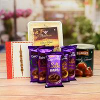 Enticing Hamper With Rakhi