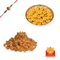 Raisin and Kesaria Peda with Rakhi