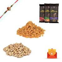750 gm Dry Fruits with Bournville & Rakhi