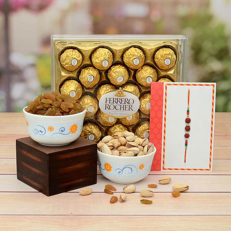 24 Ferrero Rocher, Dry Fruits, Rakhi