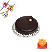 1 kg Chocolate Cake with Rakhi