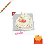 Vanilla Cake 1 Kg with Rakhi