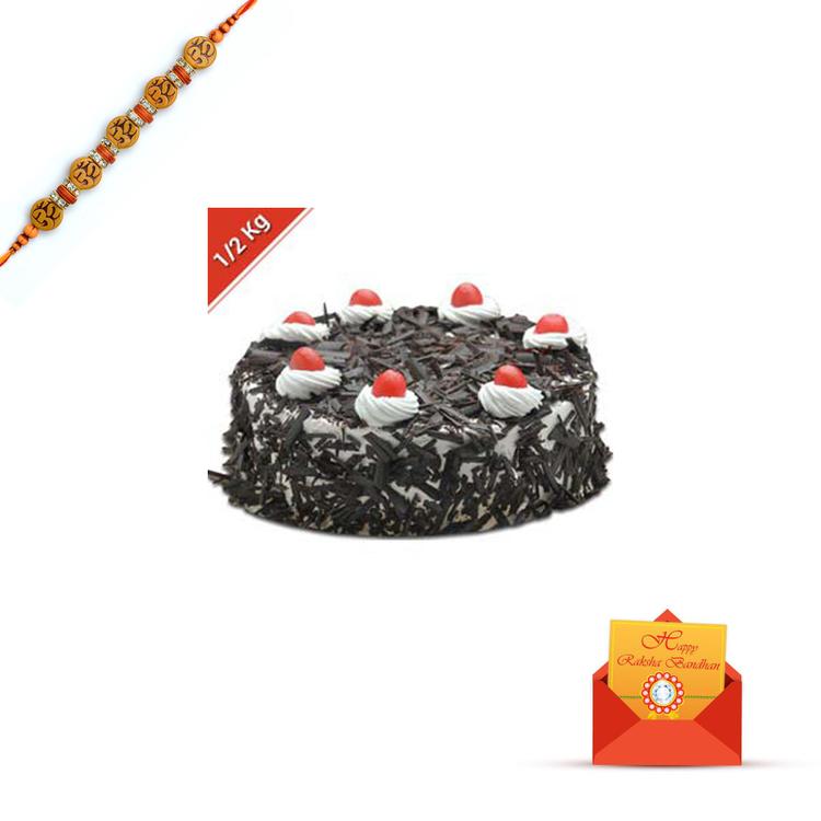 Black Forest Cake with Rakhi