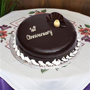 Eggless Chocolate Cake || Anniversary Cake || Chocolate Drip Cake || Anniversary  Cake Decoration - YouTube