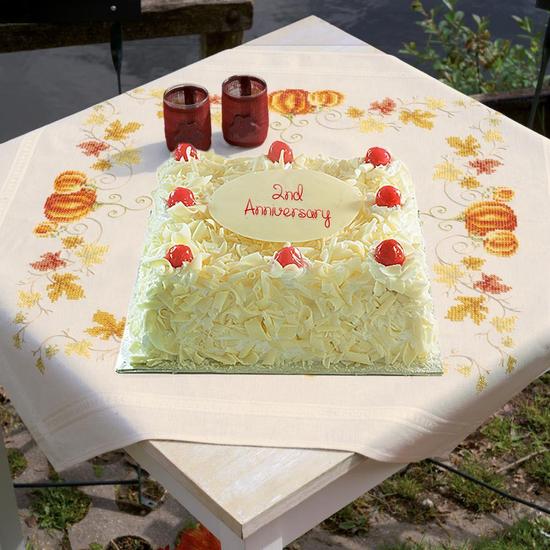 2nd Anniversary White Forest Cake 1kg