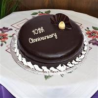 10th Anniversary Cake 1 kg - Chocolate