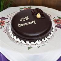 40th Anniversary Cake 1 kg - Chocolate