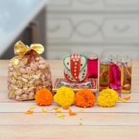 Ganesha, Pista & Scented Candle