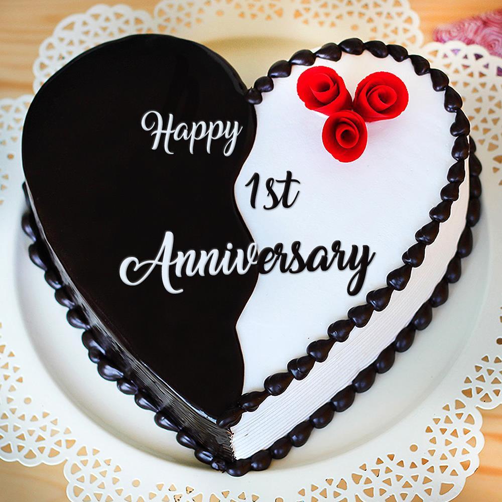1st Anniversary Cakes from Gurgaon Bakers for a year of togetherness