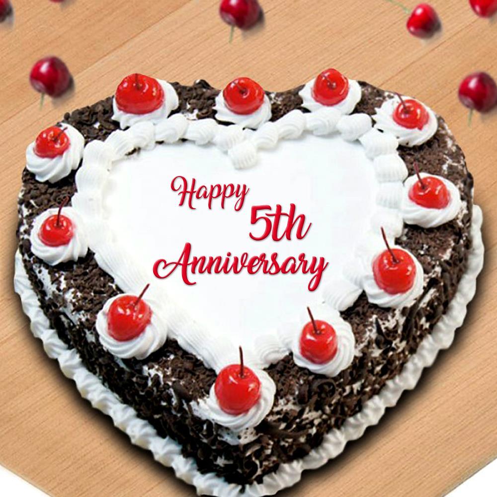 5th Marriage Anniversary Cake Online in Noida, Delhi NCR