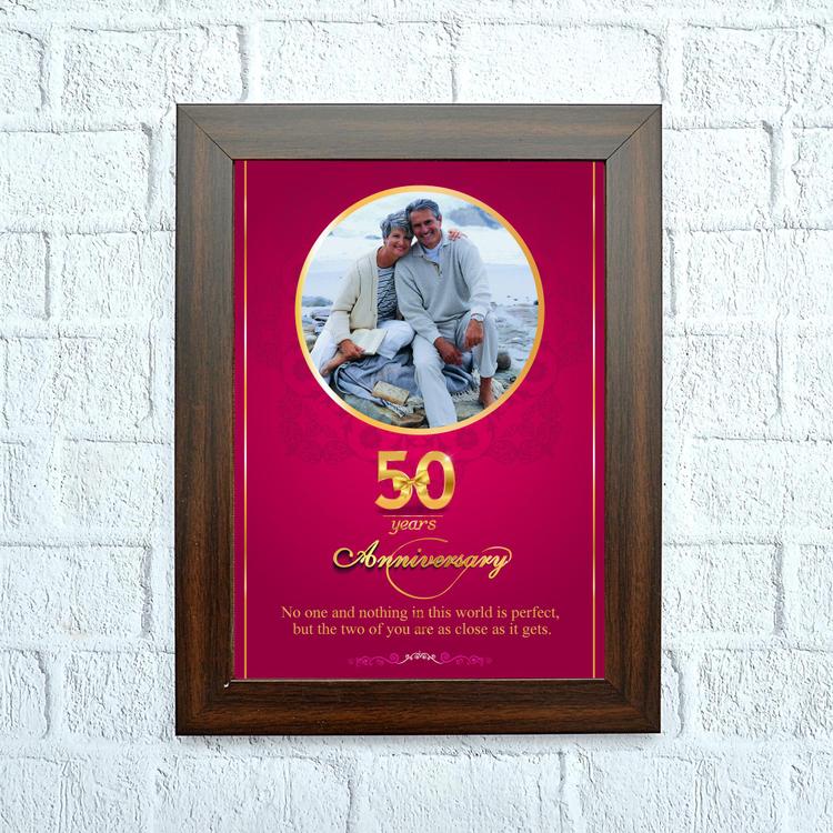 50th Ani Personalized Frame