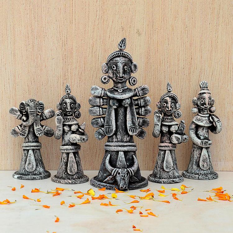 Terracotta Maa Durga Set