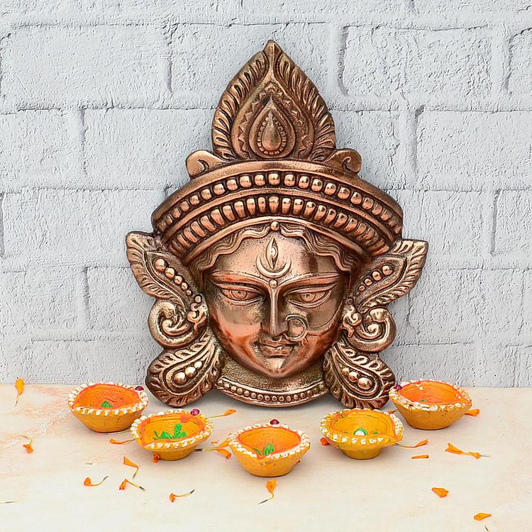 Maa Durga Wall Hanging & Diya