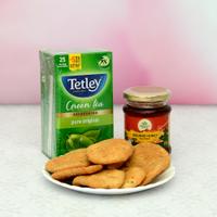 Testy Mathri with Tea & Honey