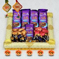 Silk Oreo, Chocolate Diwali Thali