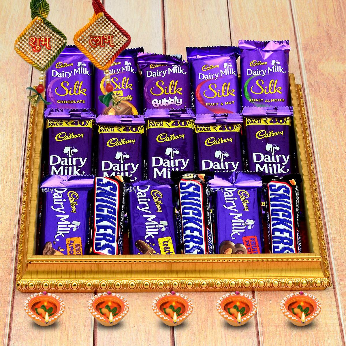 Dairy Milk Chocolates Thali of Diwali Diwali Gifts
