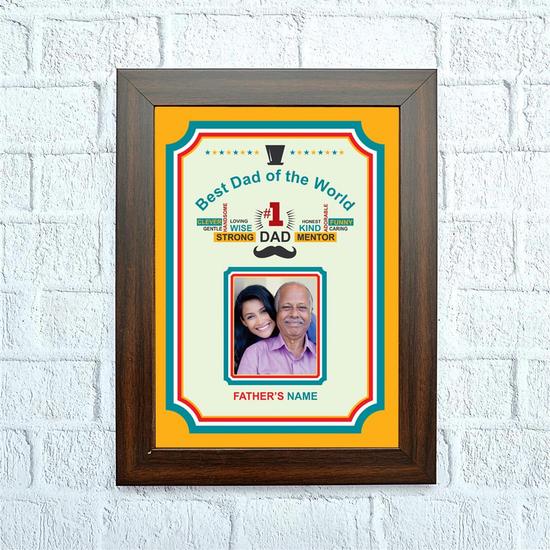 Best Dad Custom Certificate