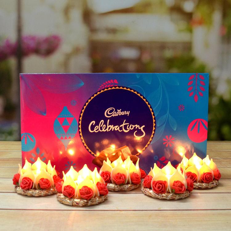 Cadbury Celebration with 5 Pcs Diya