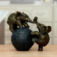 Elephants on Ball