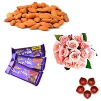 Roses, Chocolates & Dryfruits Combo
