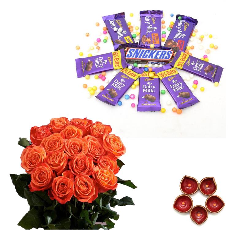 Chocolates and Roses Diwali Express Combo