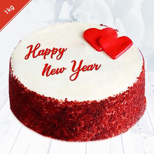 Red Velvet New Year Cake 1 Kg