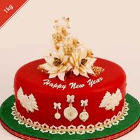 3D Chocolate Happy New Year Cake 1 Kg