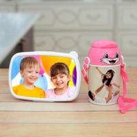 Personalized Tiffin Box & Bottle Combo