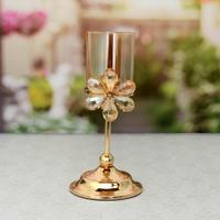 Classic Crystal Flower Candle Stand