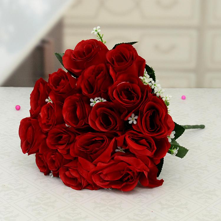 Artificial Red Roses Bouquet