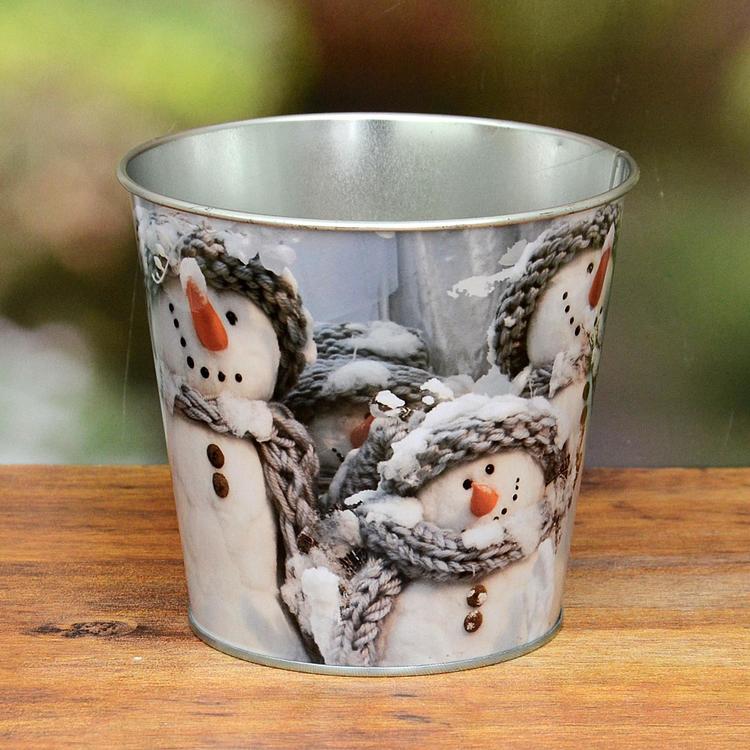 Snowman Printed Basket