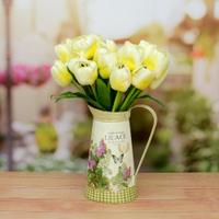 White Lotus Artificial Flowers in a Pot