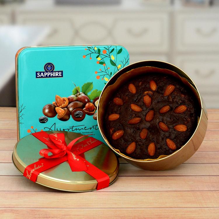 Sapphire Assortment & Plum Cake