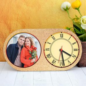 Oval Shaped Photo Clock Oval Shaped Photo Clock