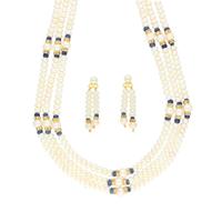 3 Line Pearl Necklace