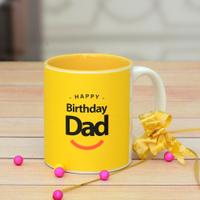 Yellow Birthday Mug for Dad