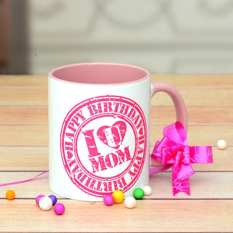 Love U Mom Birthday Mug