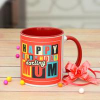 Inner Red Birthday Mug for Mom