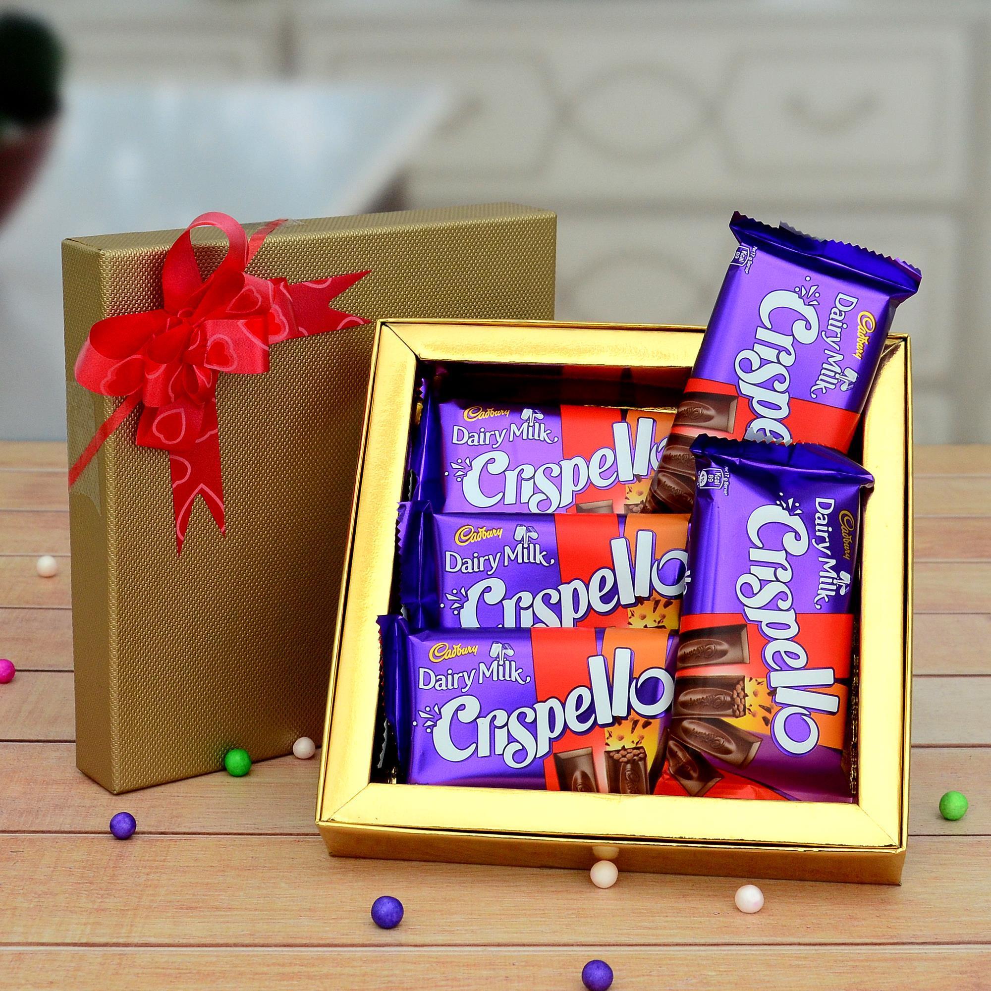 Dairy Milk Crispello in Box, Chocolates on Karwa Chauth