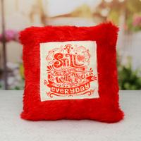 Fall In Love Red Square Pillow