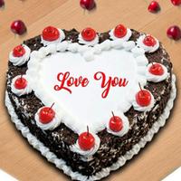 Love You Cake - 1 Kg. (Heart) 