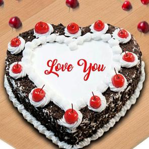 Love You Cake - 1 Kg. (Heart) Love You Cake - 1 Kg. (Heart)