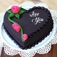 Chocolate Cake - 1 Kg. (Heart)