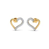 Love Heart Diamond Earrings